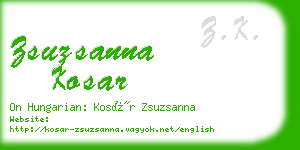 zsuzsanna kosar business card